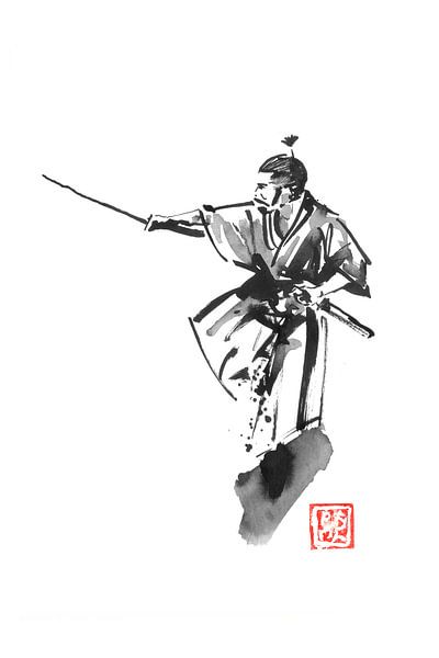 samurai position by Péchane Sumie
