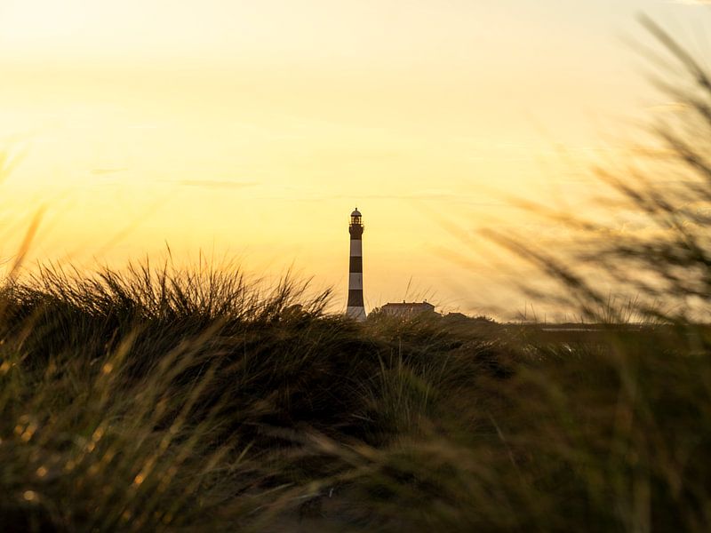 Sentinelle côtière au coucher du soleil, phare de Faraman par Piermarco Raimondo