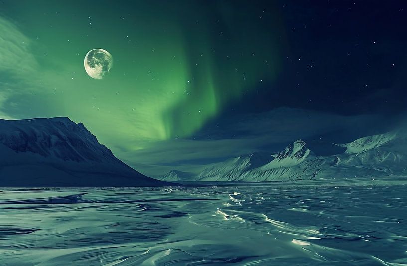 Polarlicht von fernlichtsicht