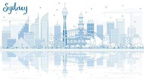 Skyline von Sydney von Stef van Campen