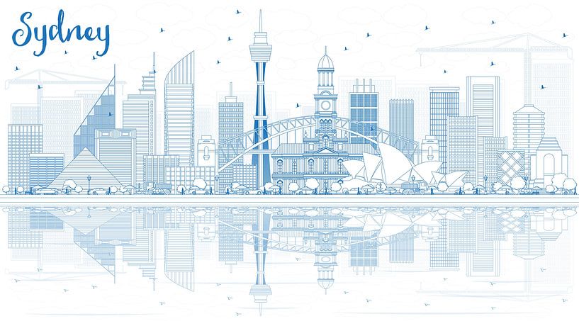 Ligne d'horizon de Sydney par Stef van Campen