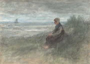Meisje in de duinen, Jozef Israëls