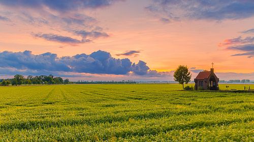 Sunset at the Chapel on the Hill