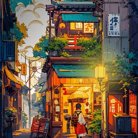weg van zonsondergang pixel kunst van jauhari picture graphic