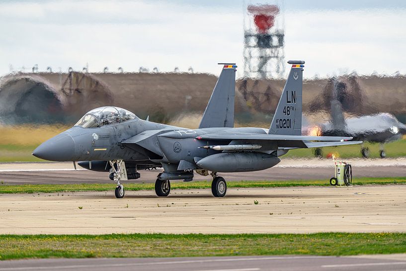 F-15E Strike Eagle de l'armée de l'air américaine. par Jaap van den Berg