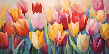 Tulpen abstrakt von Bert Nijholt