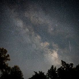 Melkweg boven de Soca rivier bij Tolmin van Lieke Dekkers