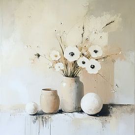 Schilderij bloemen 42.1584 van ARTEO Schilderijen