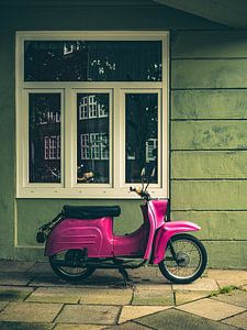 Le cyclomoteur rose
