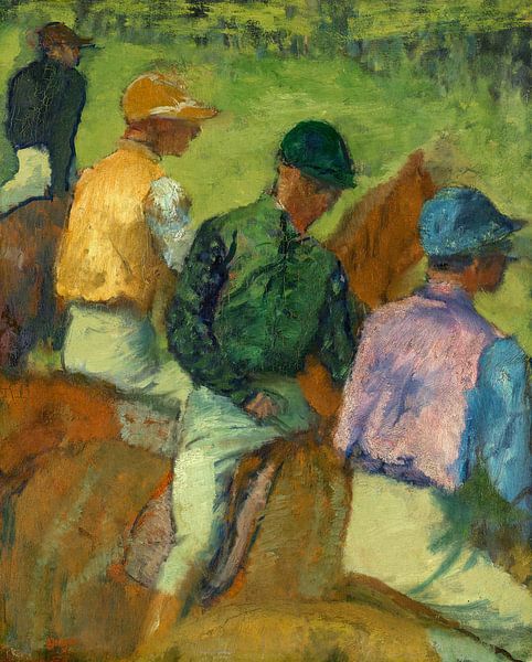 Edgar Degas,Four Jockeys by finemasterpiece