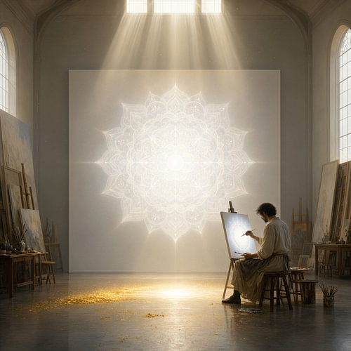 Leuchtendes Mandala