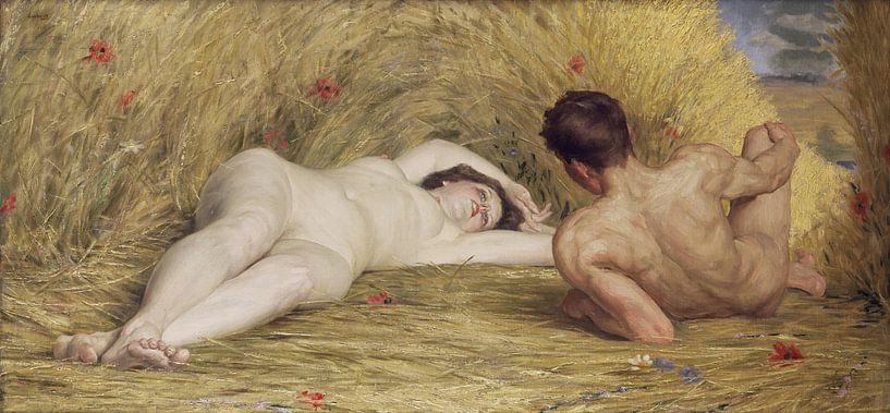 Idylle d'été, Auguste Levêque, 1918 by Atelier Liesjes
