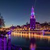 Montelbaanstoren during Amsterdam Light Festival by Jeroen de Jongh