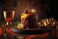 Gold Phoenix Cake for kitchen by Surreal Media thumbnail