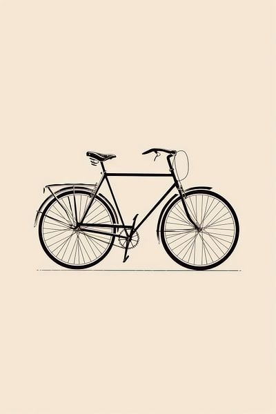 Classic bike design by Poster Art Shop