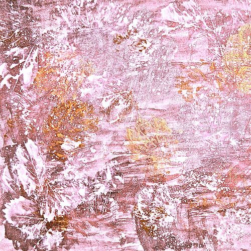 Abstract Autumn In Golden Pink