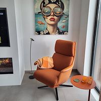 Klantfoto: Fanta sea van Mirjam Duizendstra, op canvas