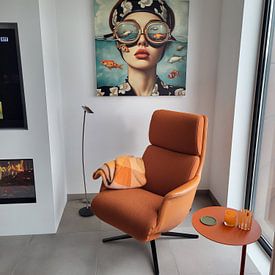 Customer photo: Fanta sea by Mirjam Duizendstra, on canvas
