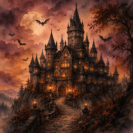 Geheimnisvolles Halloweenschloss von Mahalola
