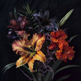 Etourneau Hemeracallis en différentes couleurs