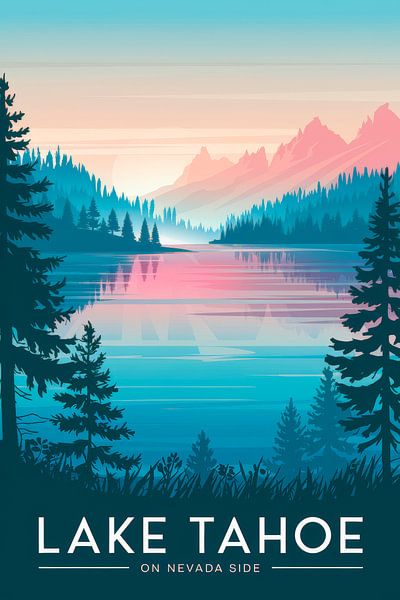 Lake Tahoe, Nevada von Poster Art Shop
