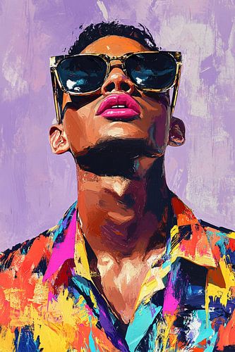 Kleurrijk & Stoer | Man in Neonstijl