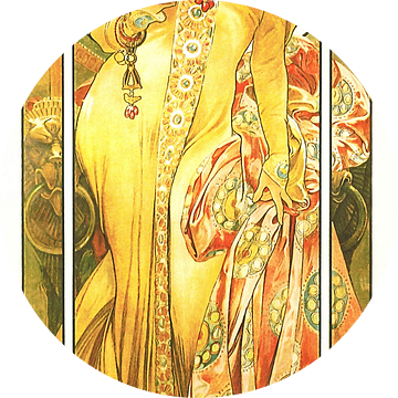 Schilderij Dranken - Grand Cremant - Art Nouveau Schilderij Mucha Jugendstil