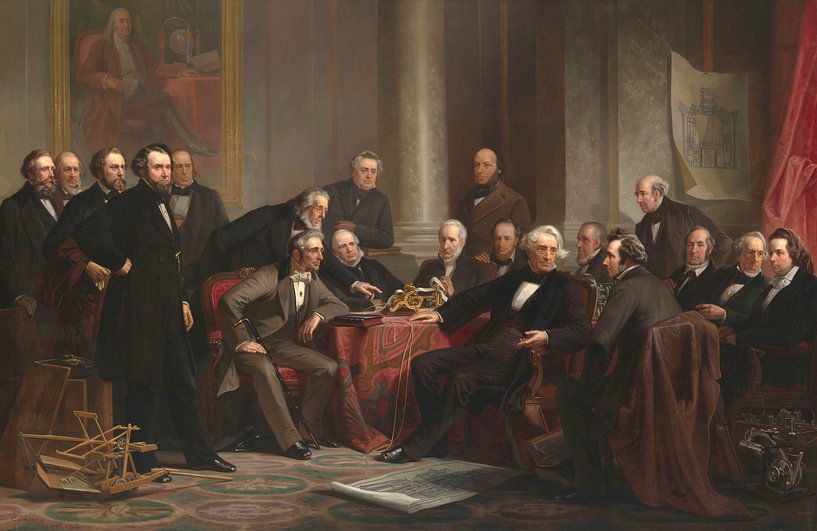 Mannen van de vooruitgang, Christian Schussele van Meesterlijcke Meesters
