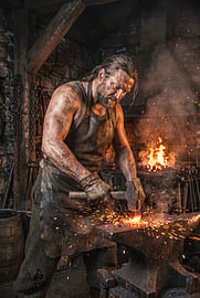 Blacksmith at Work by Markus Gann