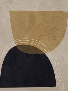 Moderne Organisch Geometrische Abstrakte Kunst
