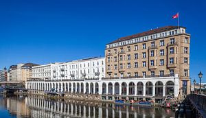Alsterarkaden, Kleine Alster, Hamburg, Deutschland, Europa