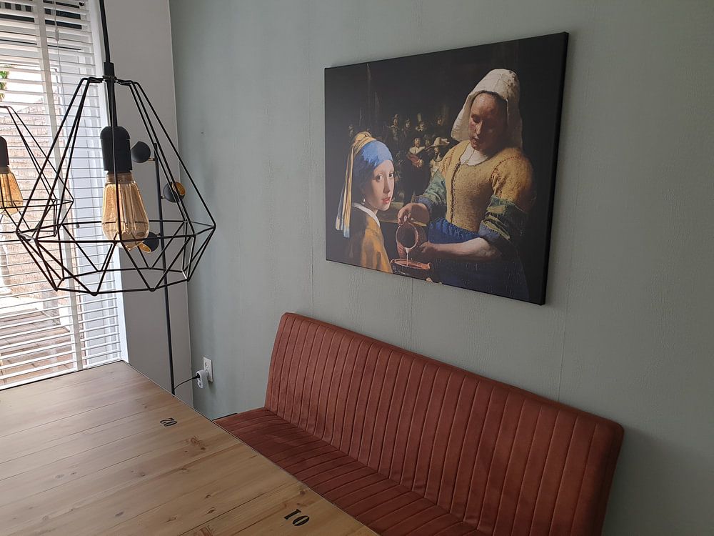 Melkmeisje - Meisje met de parel - de Nachtwacht  van Lia Morcus 