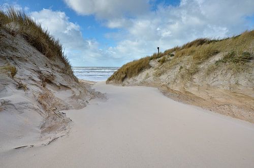 Entrée de plage à Bergen aan Zee