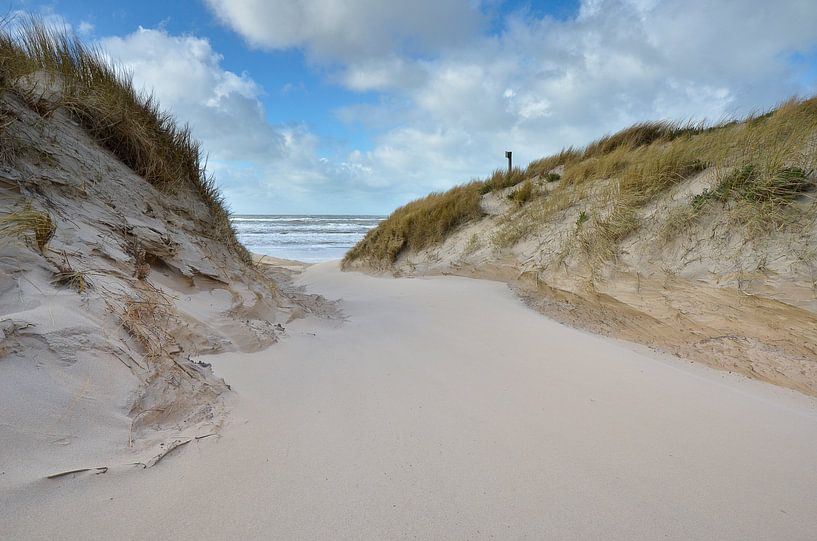 Beach entrance at Bergen aan Zee by Martin Jansen