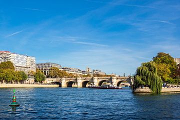 Gezicht op de Pont Neuf brug in Parijs, Frankrijk van Rico Ködder