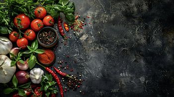 Verse ingrediënten en kruiden