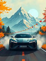 Sport Car Mountain