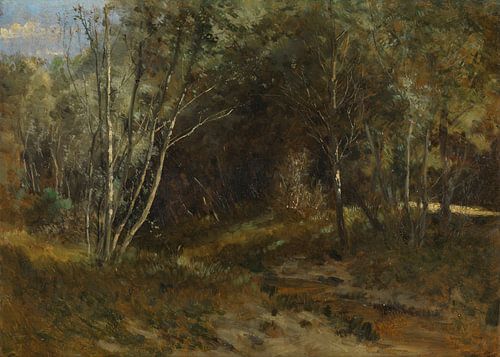 Carlos de Haes-Boslandschap in de bergen, Antiek landschap