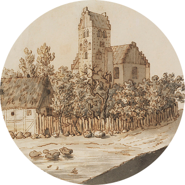 Lyngby-kerk, Caspar David Friedrich - 1795