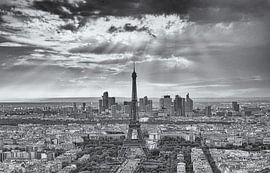Paris - Blick auf den Eiffelturm und la Defense von Ralf Peters