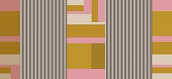 Abstracte Japanse geometrie in geel goud