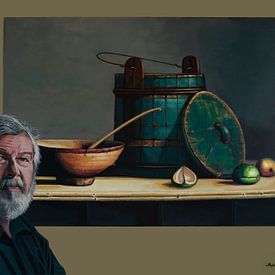 Portrait de Helmantel et peinture de nature morte sur Paul Meijering