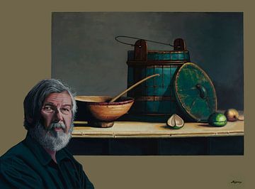 Porträt von Helmantel und Stillebengemälde von Paul Meijering