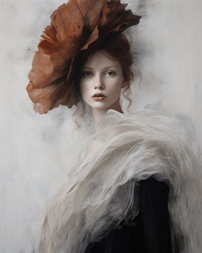 Portret geïnspireerd door de oude meesters