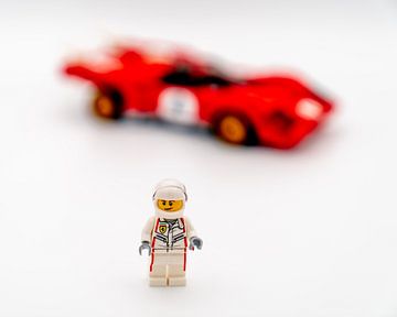 Lego Ferrari 512M scherpte diepte / minifigure van Sonia Alhambra Mosquera