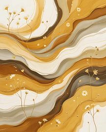  Abstrakte Landschaften in erdigen Tönen von Kintsugi99