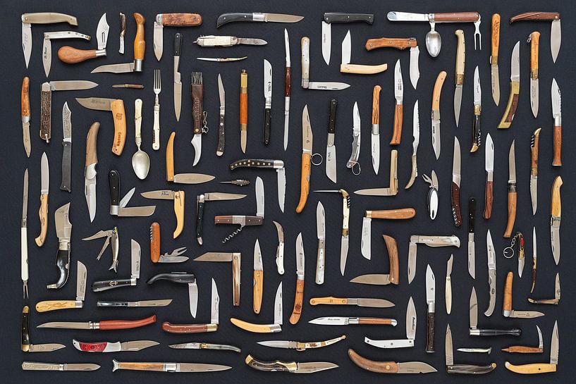 Collection de couteaux de poche par Floris Kok