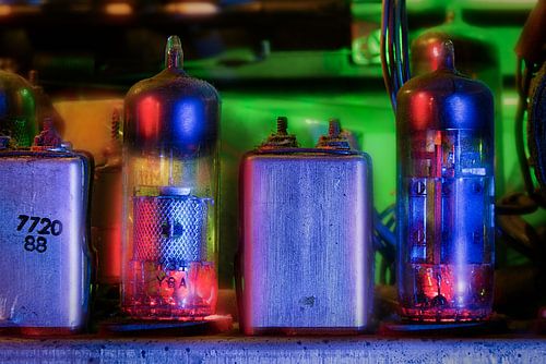 in einem Röhrenradio