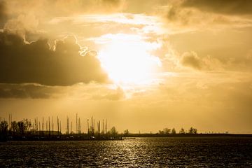 Zonlicht over het water