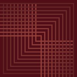 Maroon Geometric Pattern by Marcio Pontes